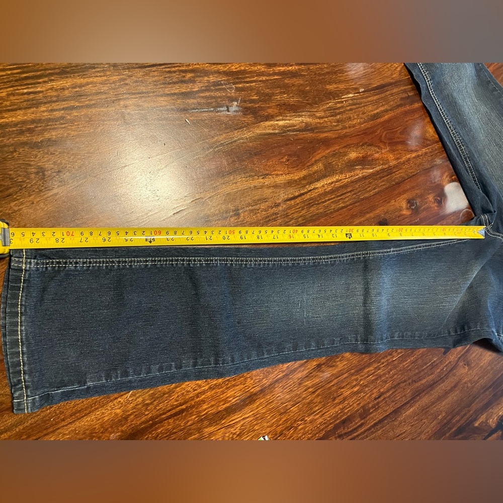 VTG Angels Dark Wash Denim Jeans Size 4 - Picture 8 of 8